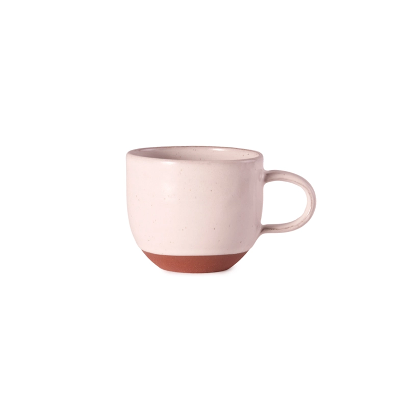 Perfect Hideaways: A handcrafted Country Round Mug with a natural terracotta base and smooth, matte white glaze, showcasing a minimalist design and rounded handle. Perfect Hideaways shop